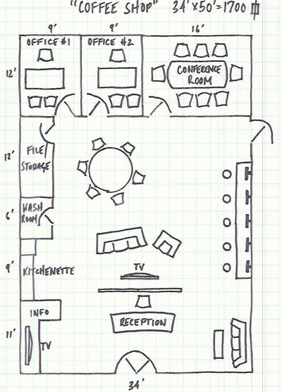 simple office design plan