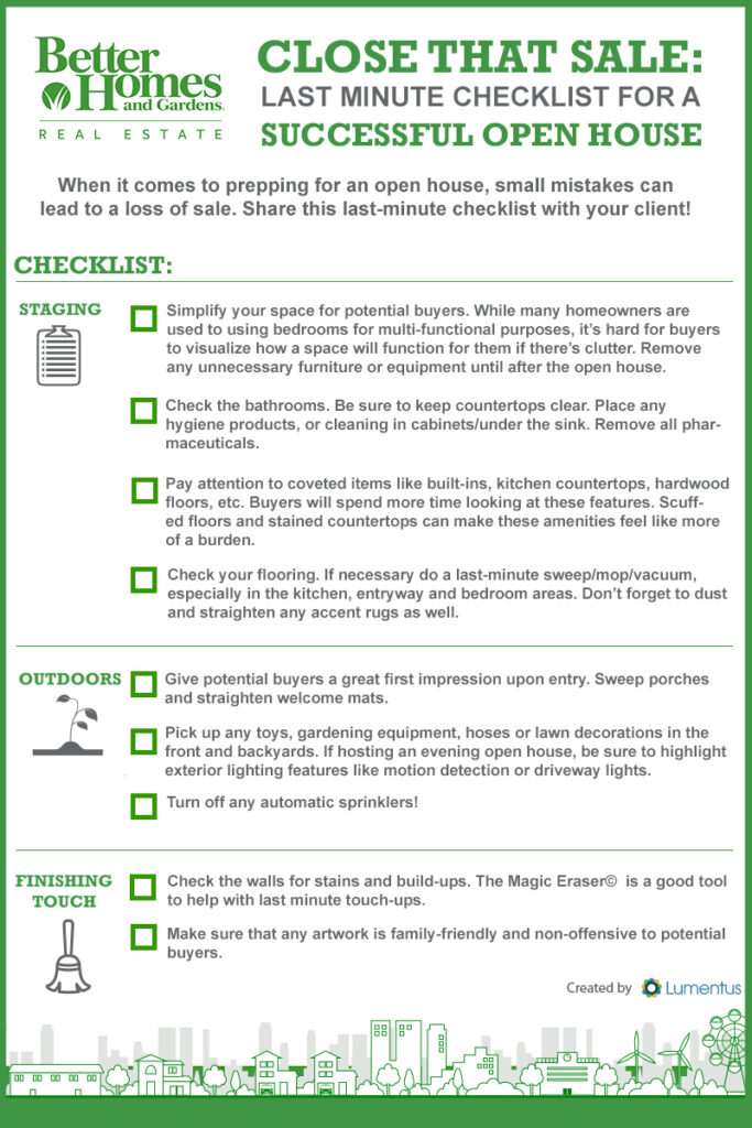 BHGRE Open House Checklist - bhgrealestateblog.com