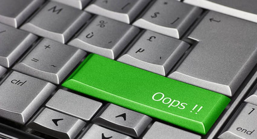 Green Oops Key_Social Media Mistakes